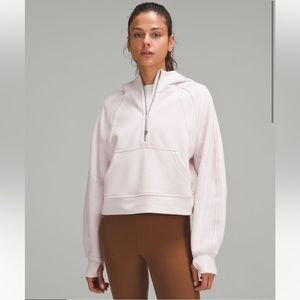 Lululemon Oversized Scuba Half-zip Hoodie in Flush Pink